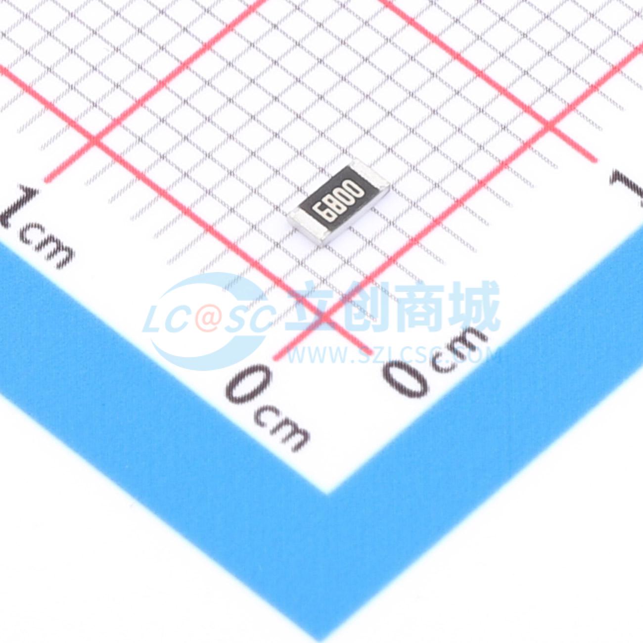 点击查看大图 1RC1206F6800实物图
