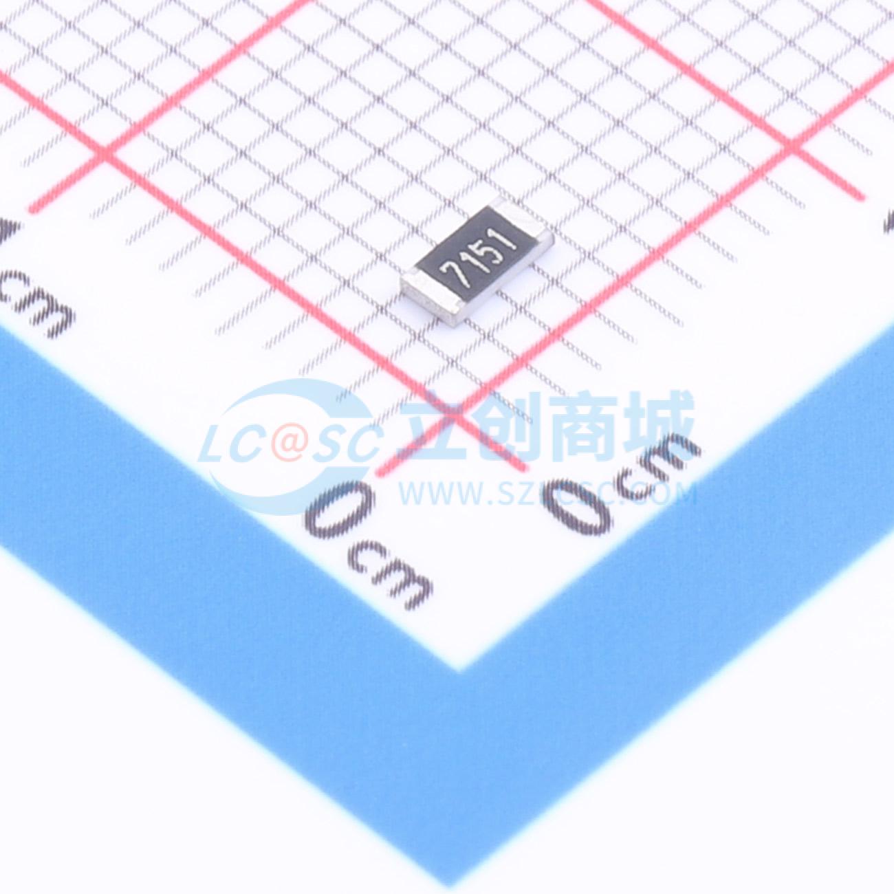 点击查看大图 1RC1206F7151实物图
