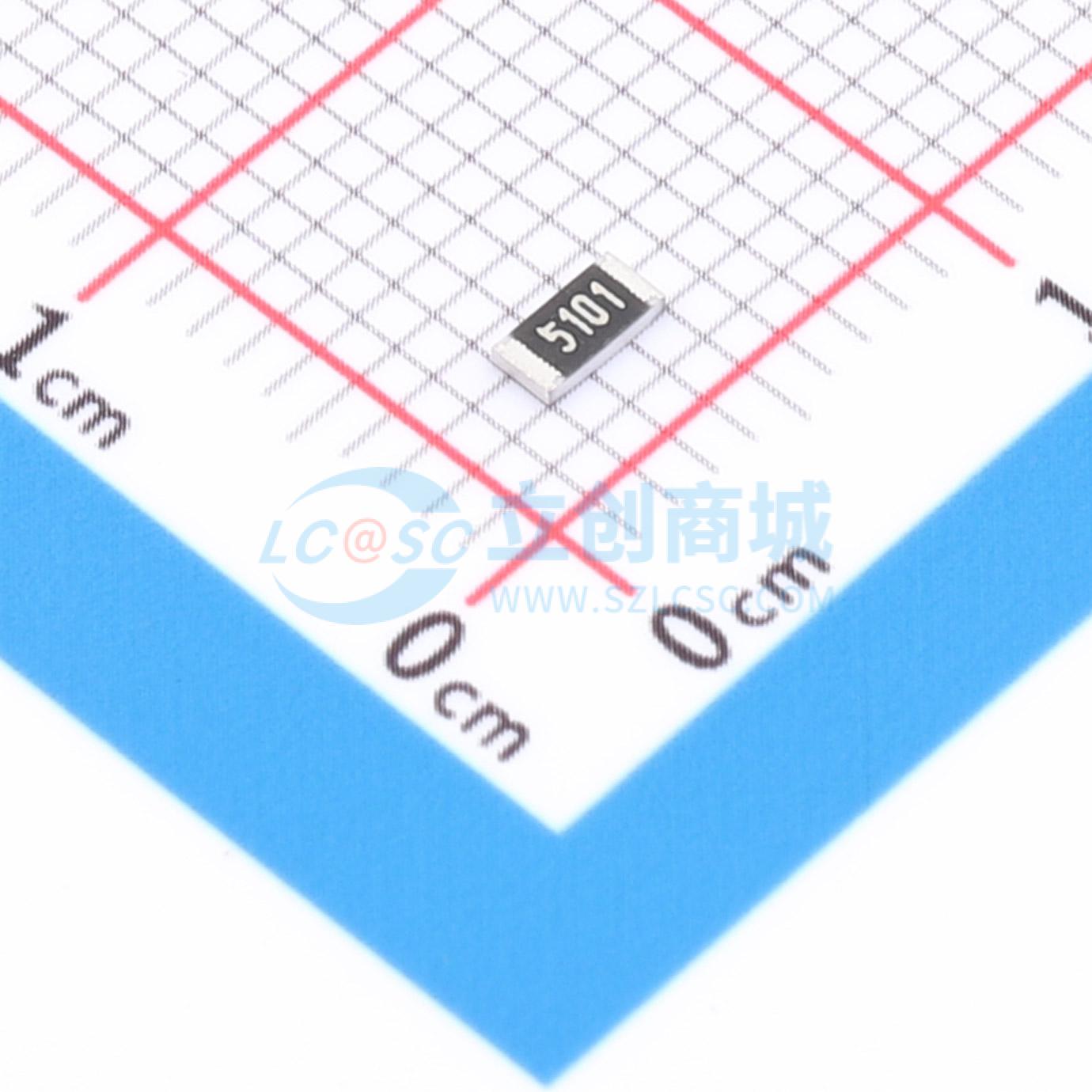 点击查看大图 1RC1206F5101实物图