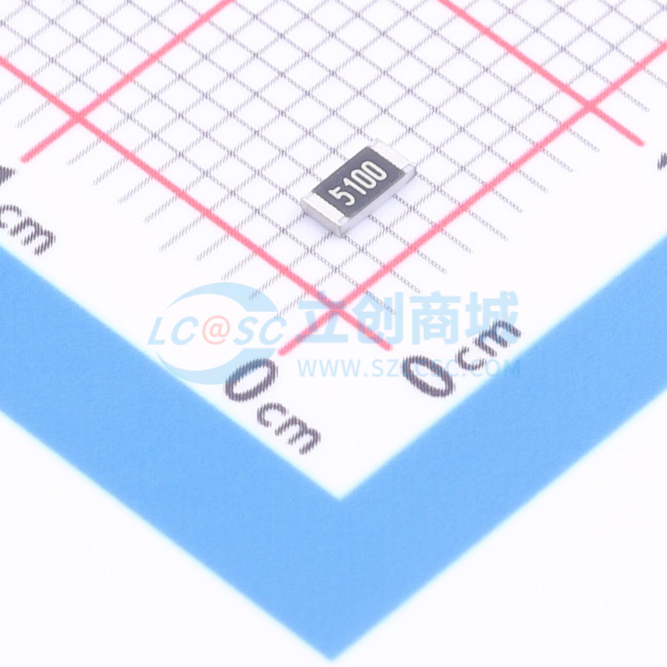 点击查看大图 1RC1206F5100实物图