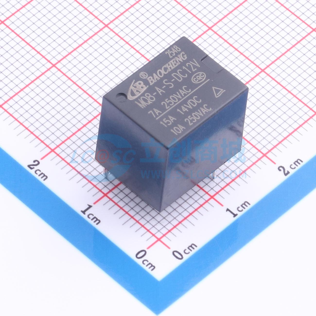 点击查看大图 MQ8-A-S-DC12V 0.36W 10A实物图