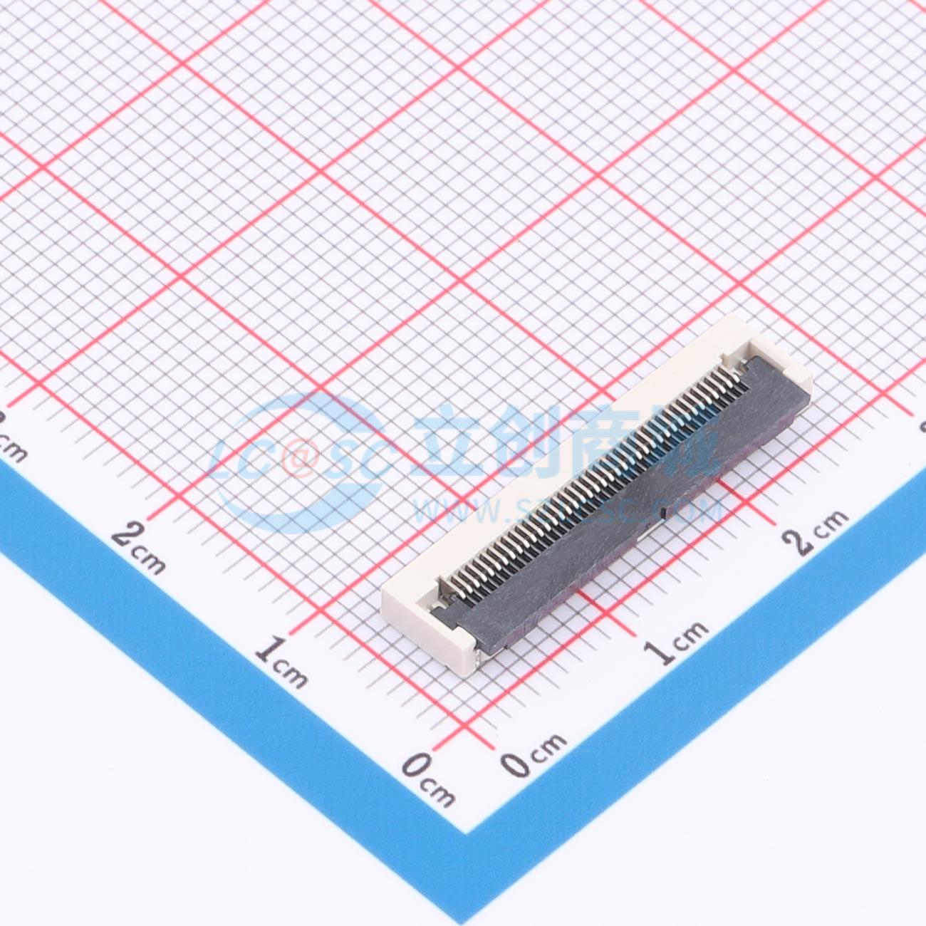 点击查看大图 FPC-0.5FXS-40PWBR-H255实物图