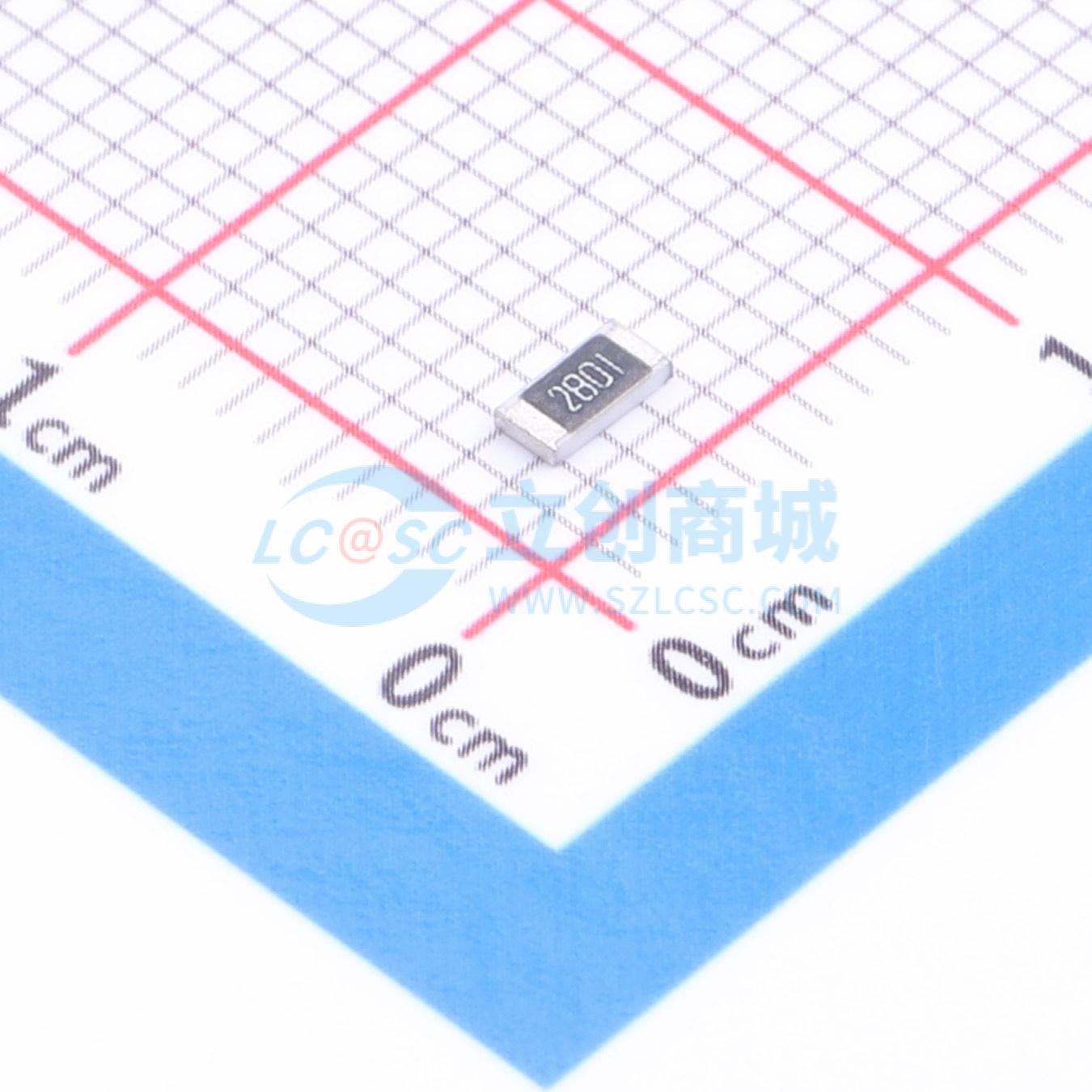 点击查看大图 1RC1206F2801实物图