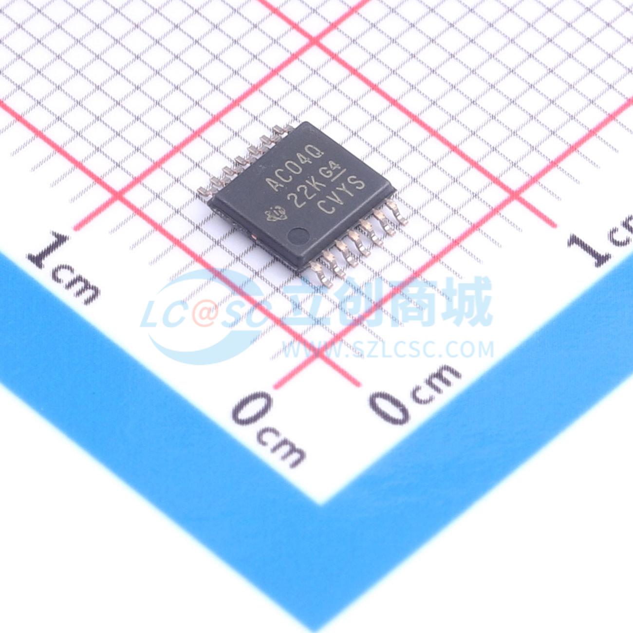 点击查看大图 SN74AC04QPWRG4Q1实物图
