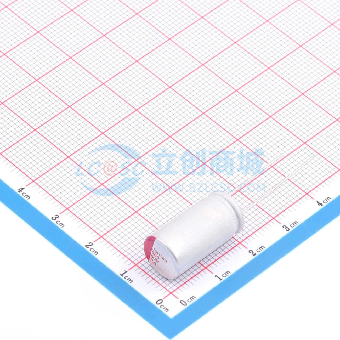 点击查看大图 PA50V680M10X20实物图
