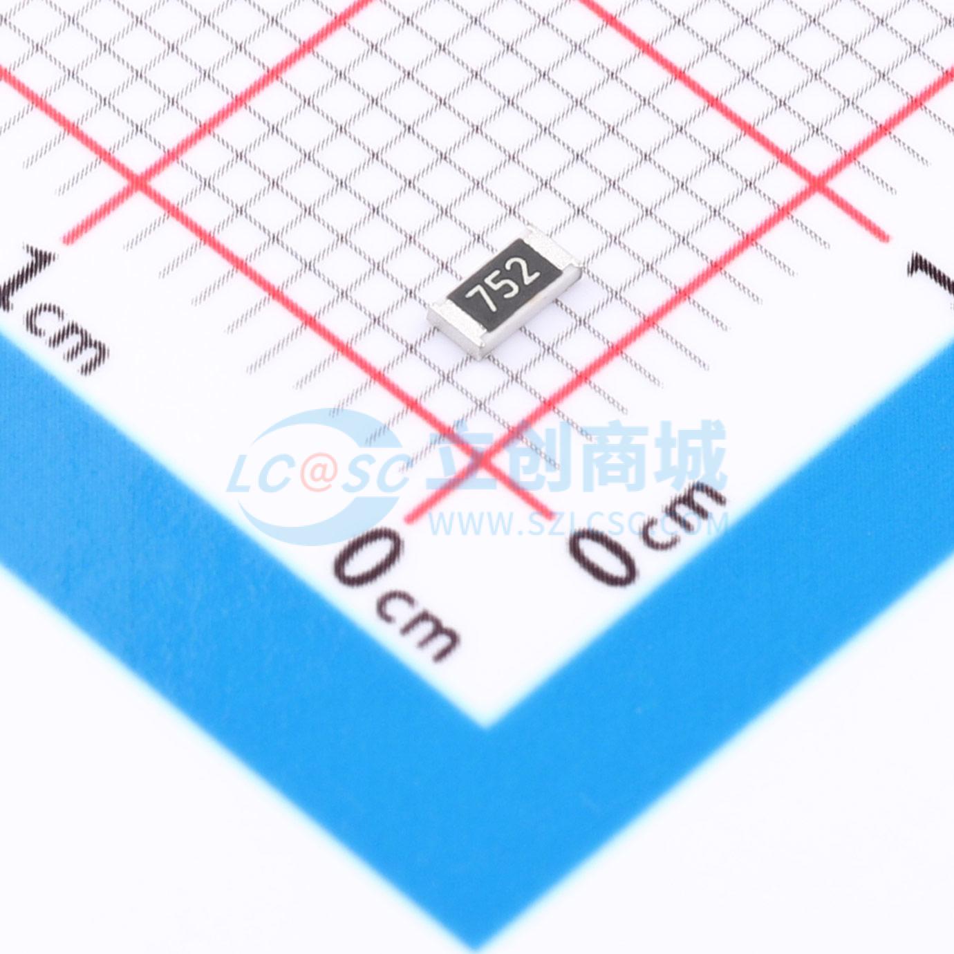 点击查看大图 HRC1206J752 HNTN实物图