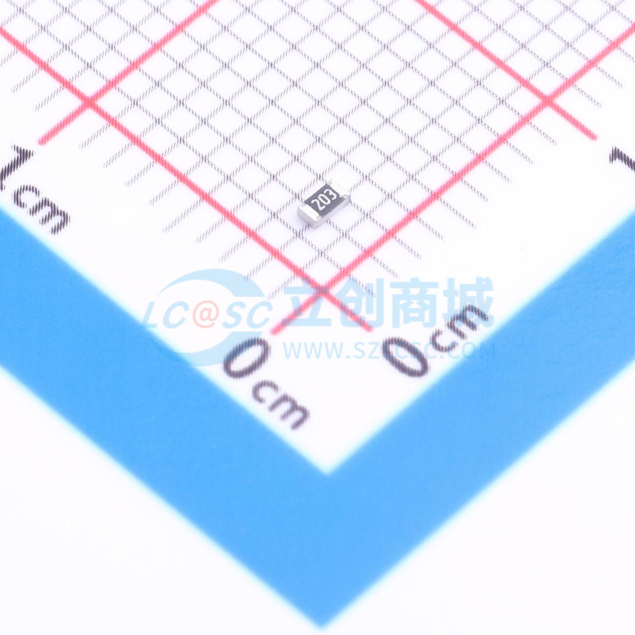 点击查看大图 HRC0603J203 ENTN实物图