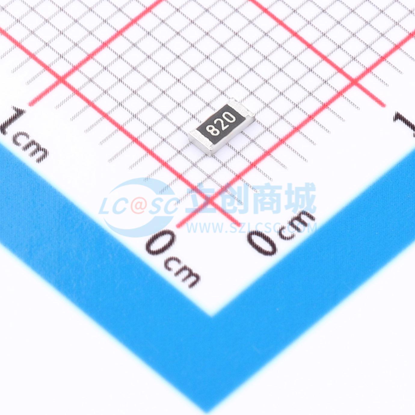 点击查看大图 HRC1206J820 HNTN实物图