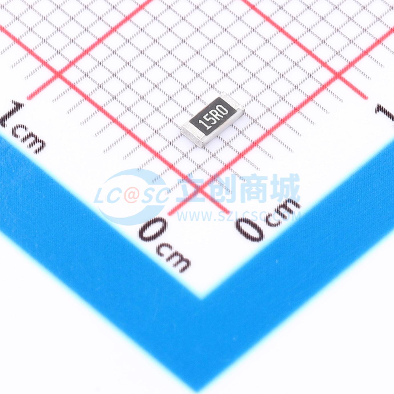 点击查看大图 HRC1206F15R0HNTN实物图