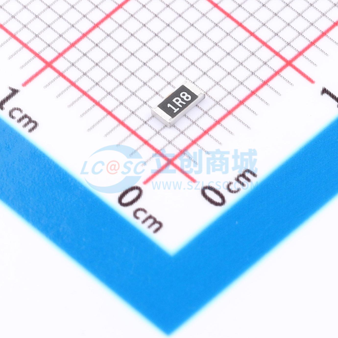 点击查看大图 HRC1206J1R8 HNTN实物图