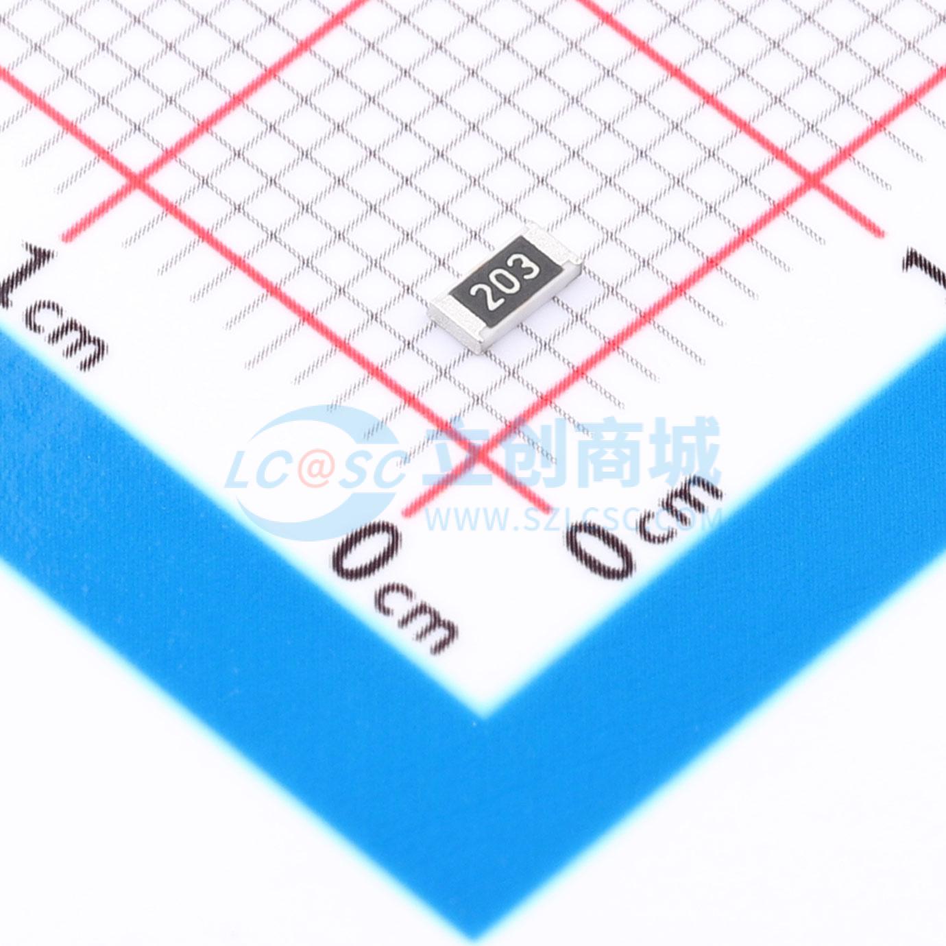 点击查看大图 HRC1206J203 HNTN实物图