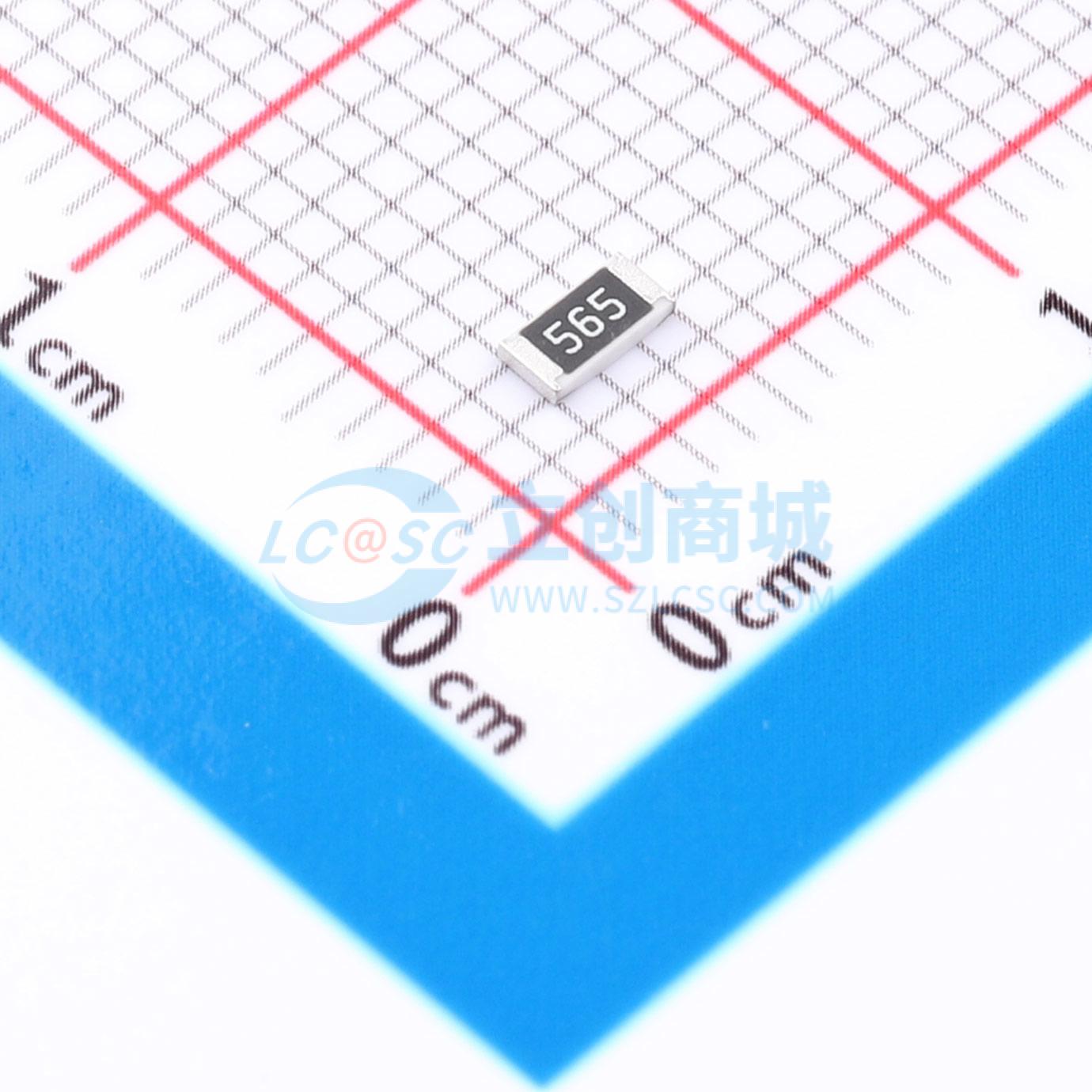 点击查看大图 HRC1206J565 HNTN实物图