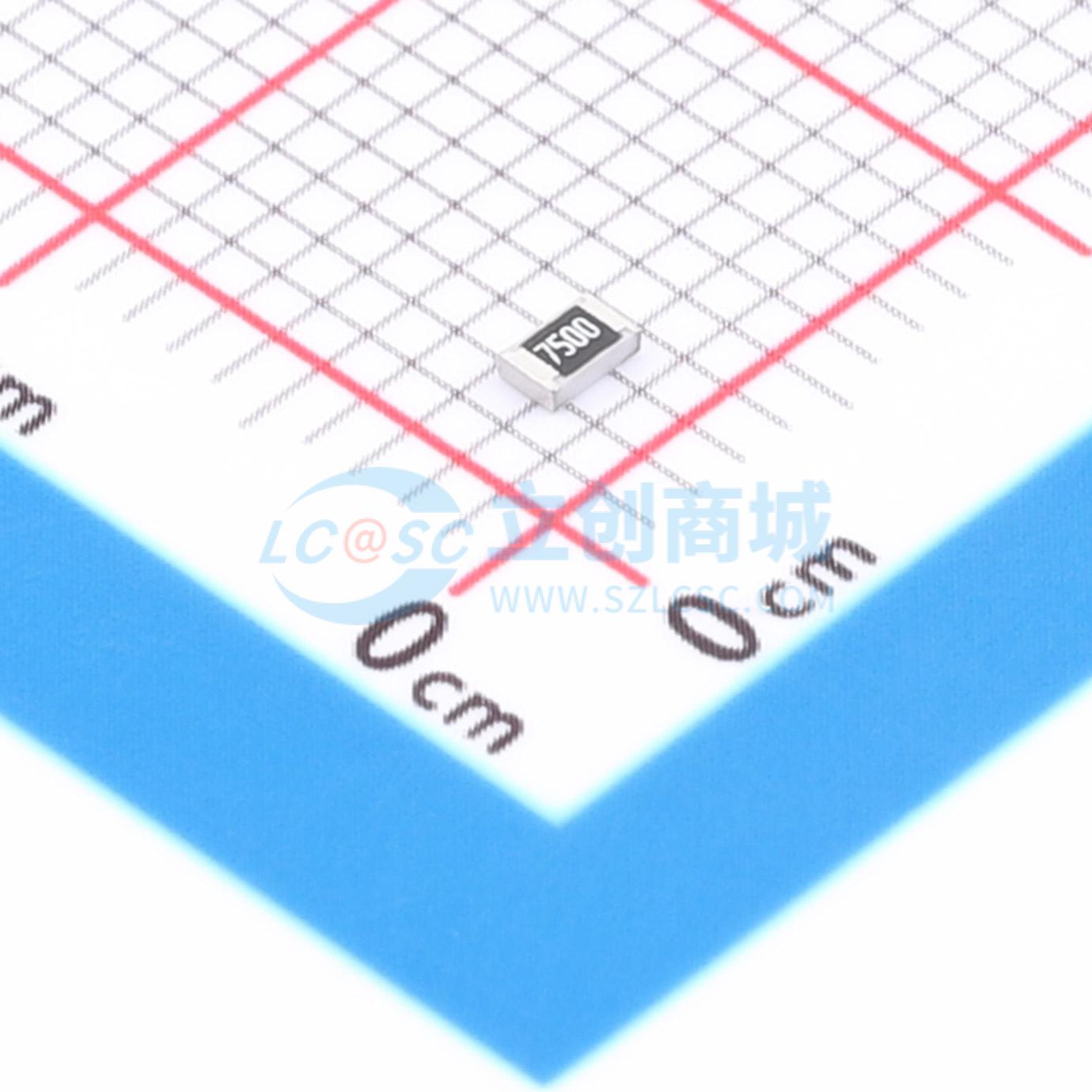 点击查看大图 HRC0805F7500FNTN实物图