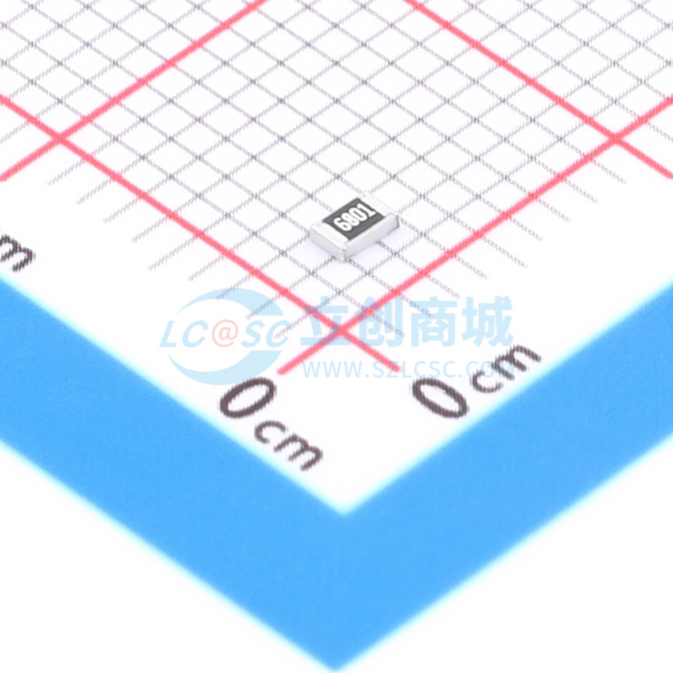 点击查看大图 HRC0805F6801FNTN实物图