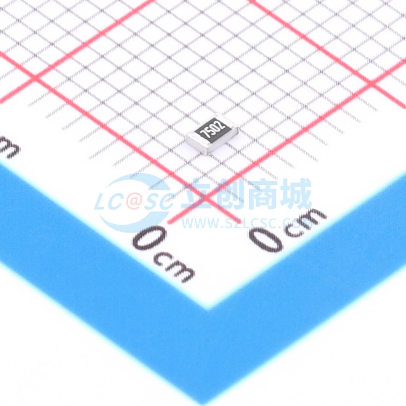 点击查看大图 HRC0805F7502FNTN实物图