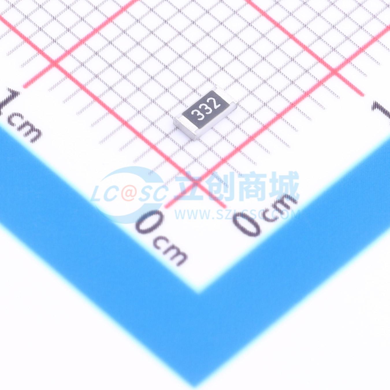 点击查看大图 HRC1206J332 HNTN实物图