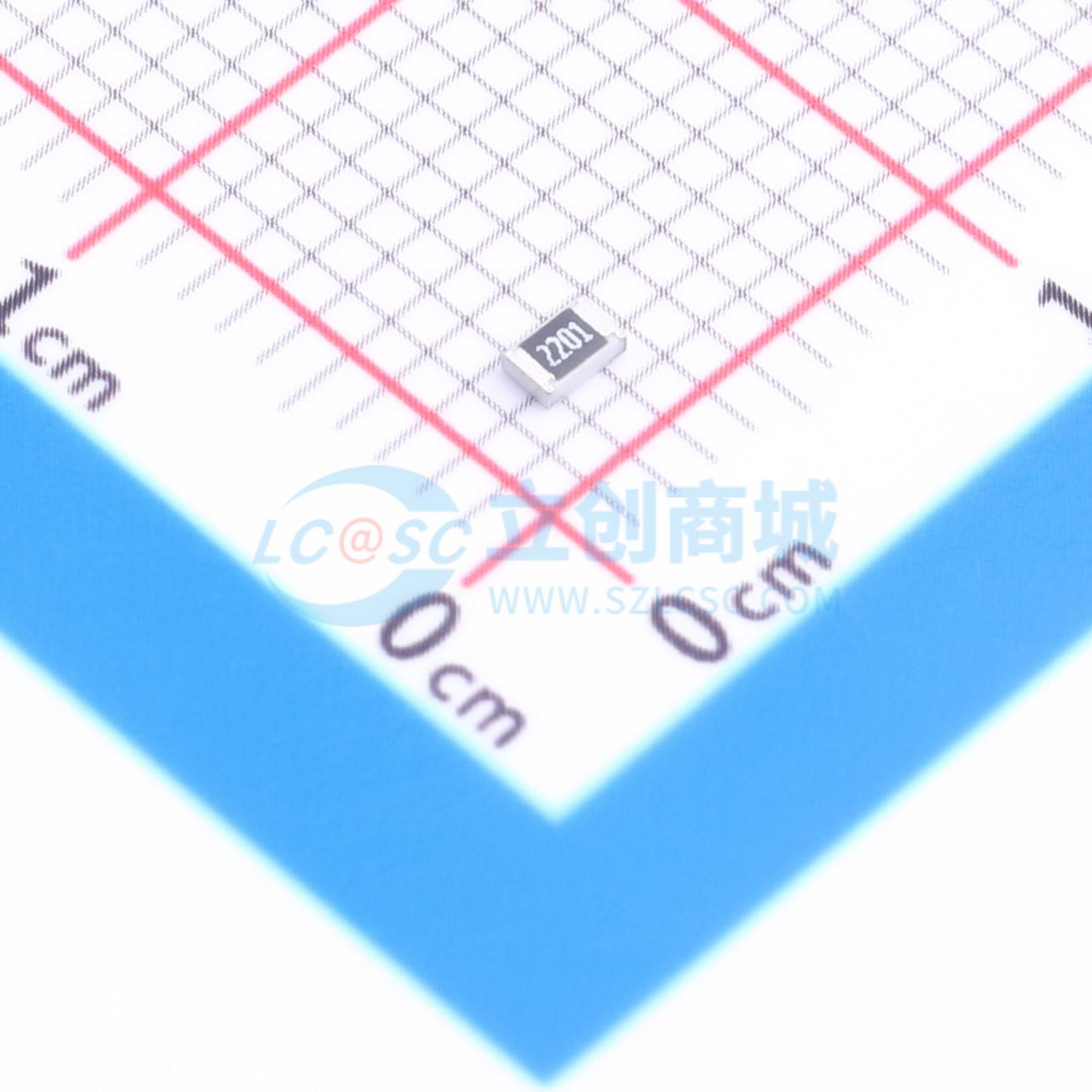 点击查看大图 HRC0805F2201FNTN实物图