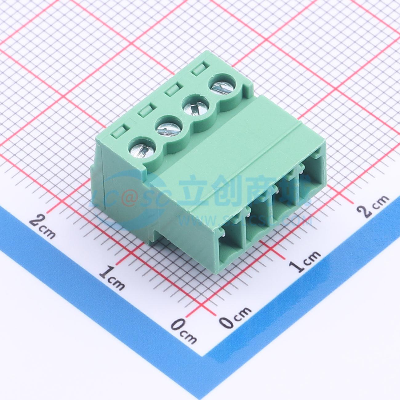 点击查看大图 JXT-EDGKR-3.81-4P1G实物图