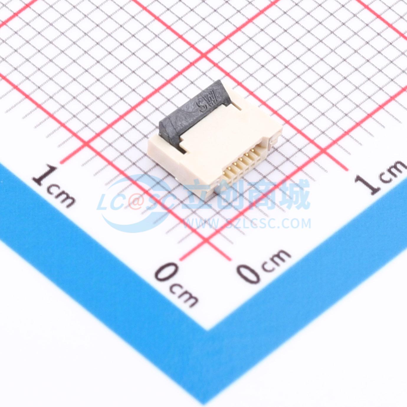 点击查看大图 ZX-0.5FPC-2H-HF6P实物图