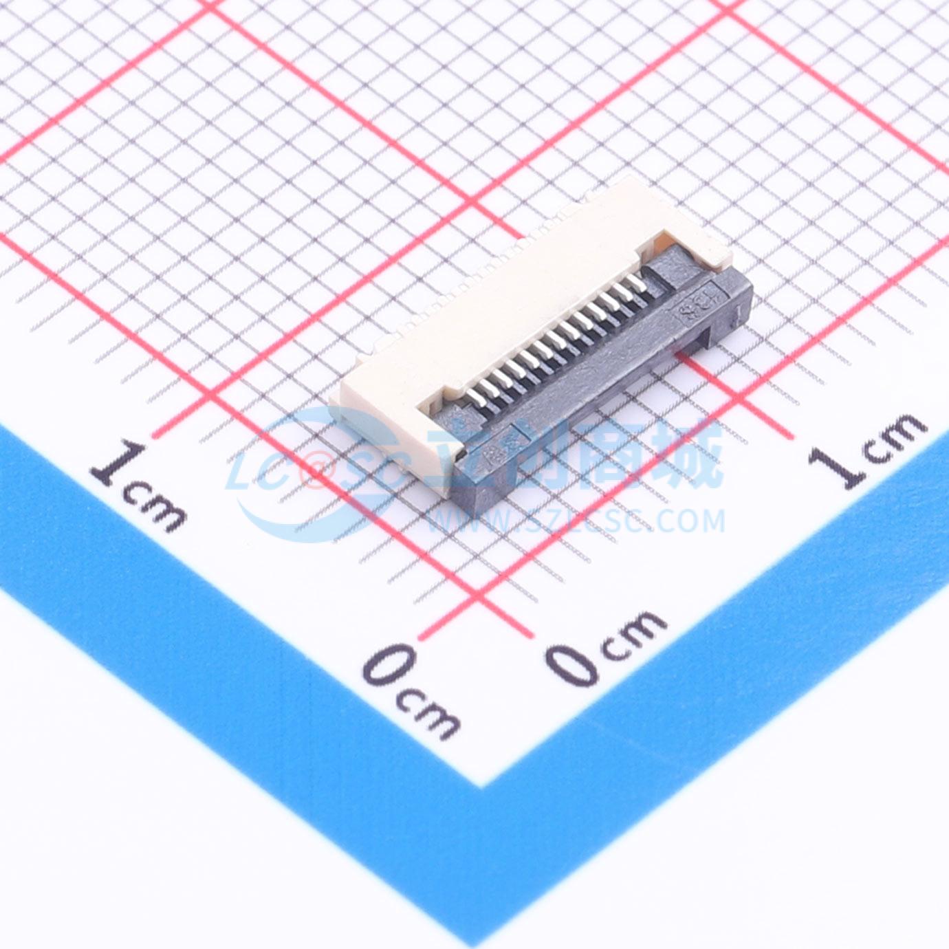 点击查看大图 ZX-0.5FPC-2H-QF13P实物图