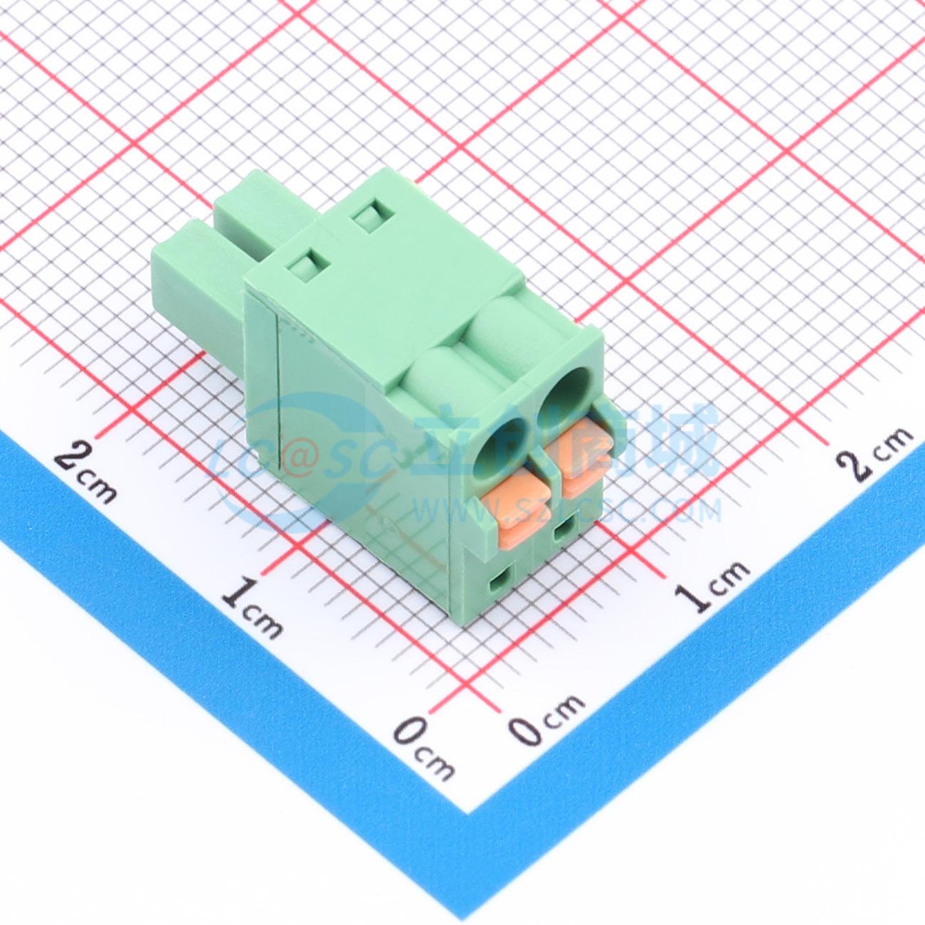 点击查看大图 JXT-EDGKD-3.81-2P1G实物图