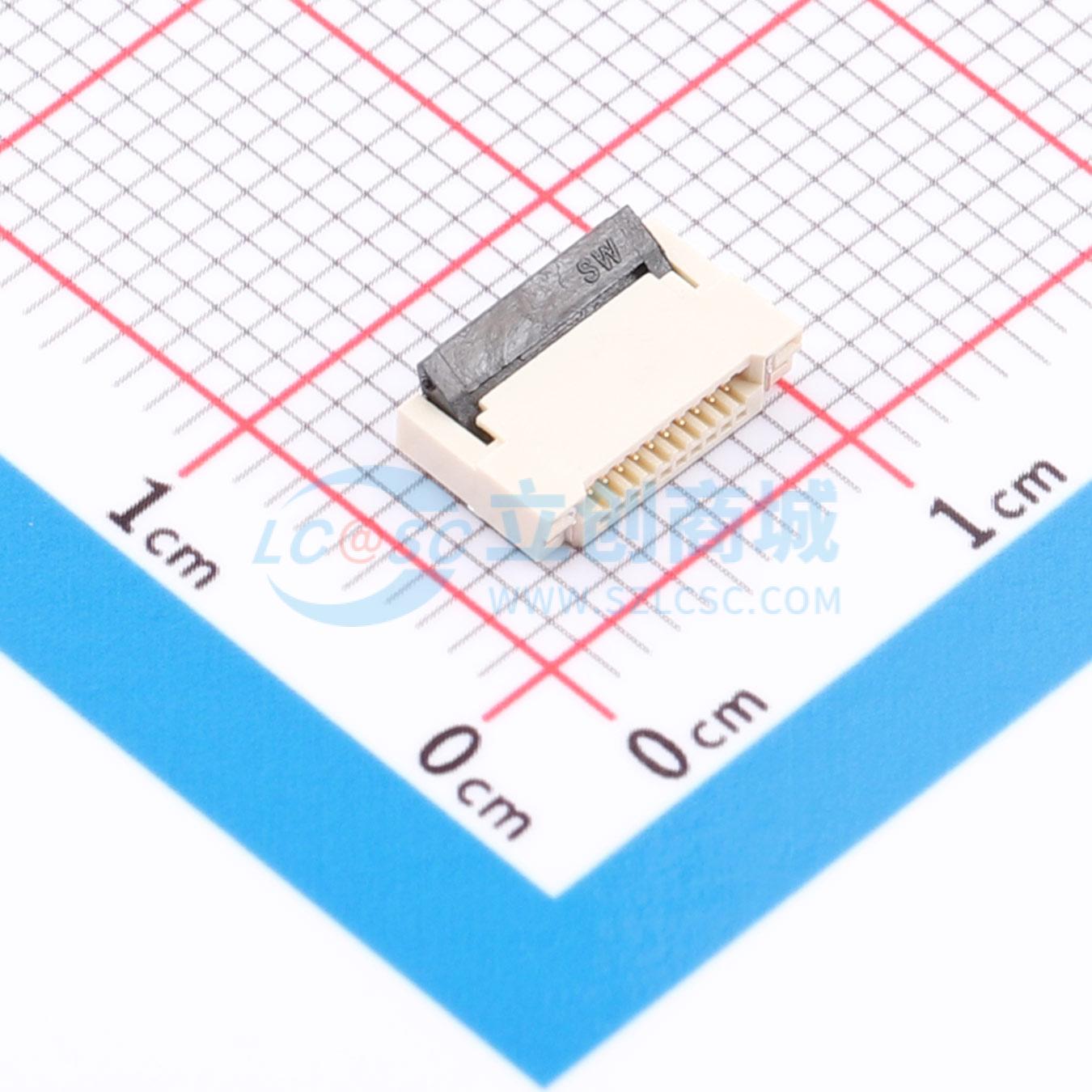 点击查看大图 ZX-0.5FPC-2H-HF10P实物图