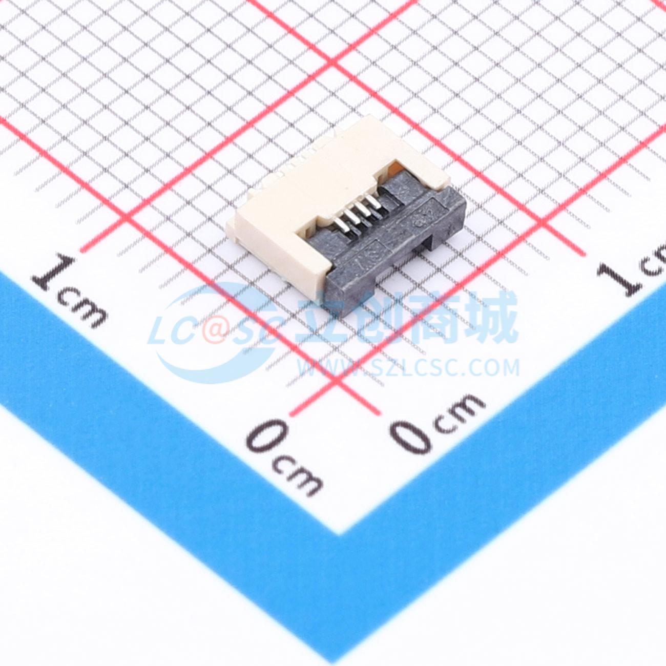 点击查看大图 ZX-0.5FPC-2H-QF4P实物图