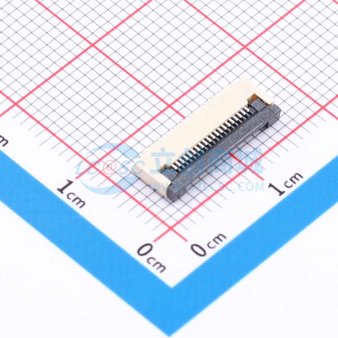 点击查看大图 ZX-0.5FPC-2H-QF20P实物图