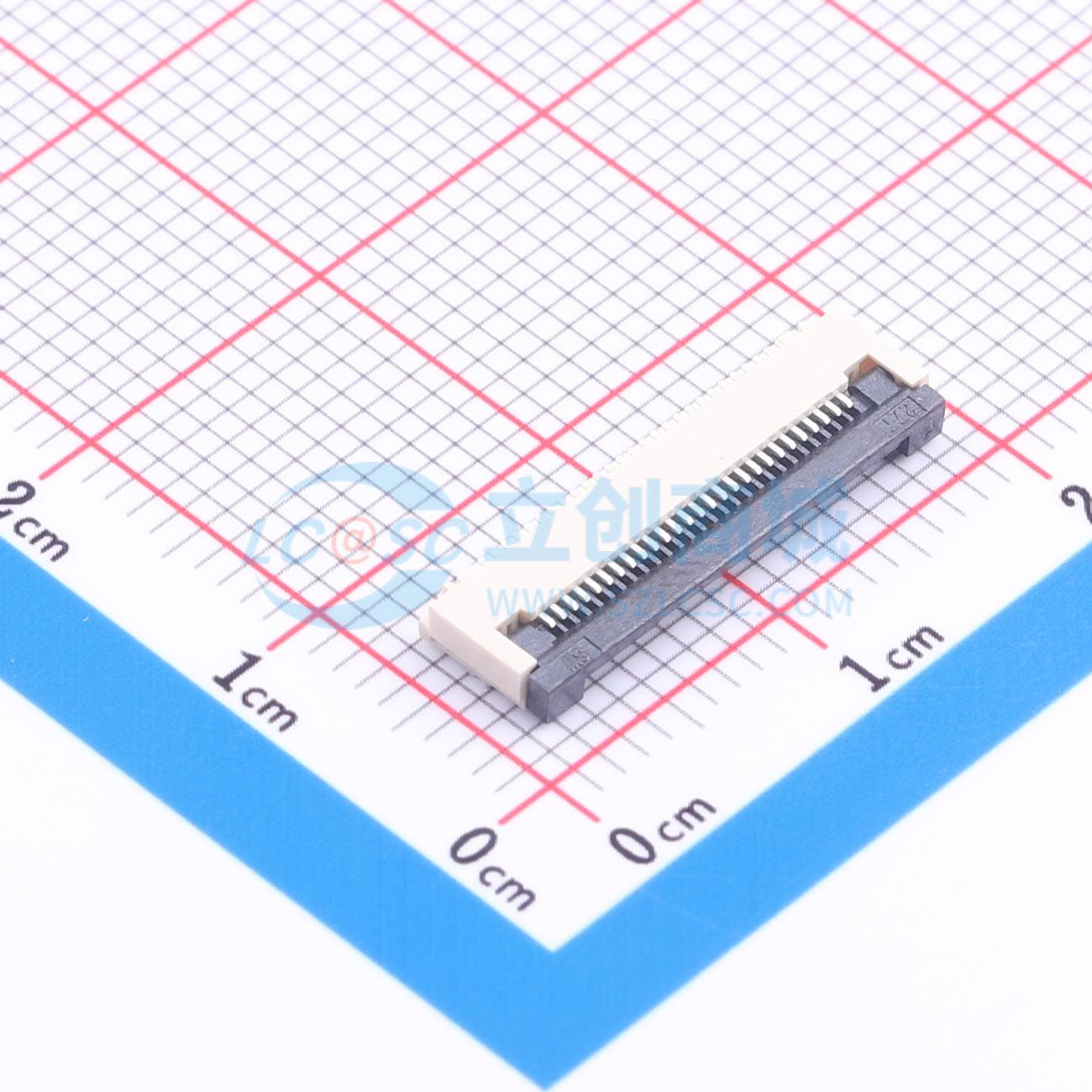 点击查看大图 ZX-0.5FPC-2H-QF27P实物图