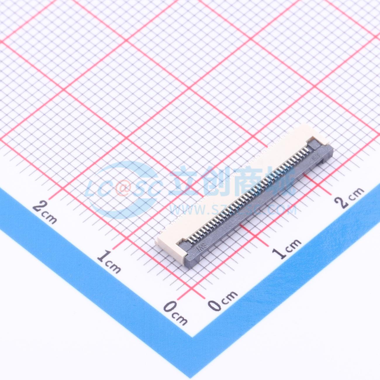 点击查看大图 ZX-0.5FPC-2H-QF37P实物图