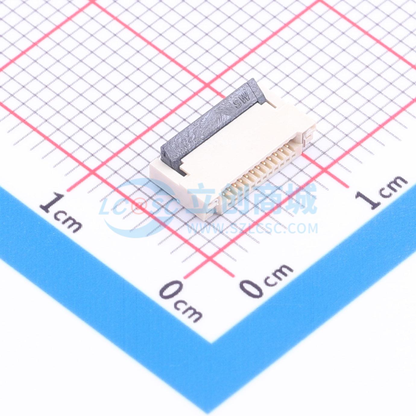 点击查看大图 ZX-0.5FPC-2H-HF12P实物图
