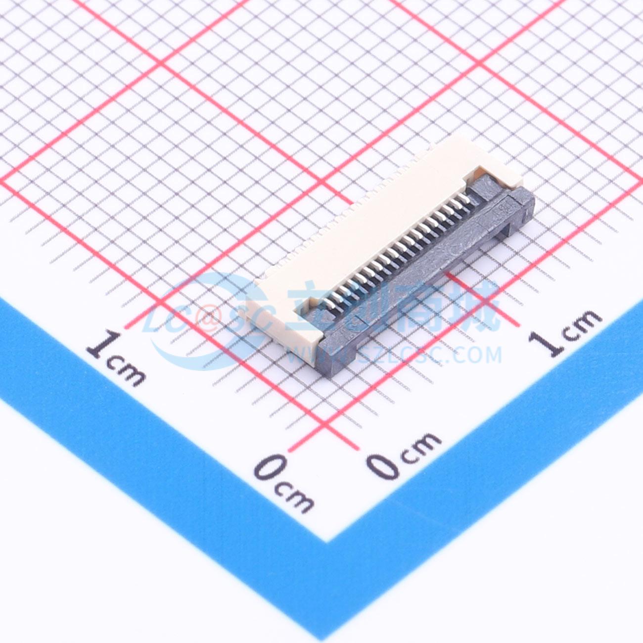 点击查看大图 ZX-0.5FPC-2H-QF18P实物图