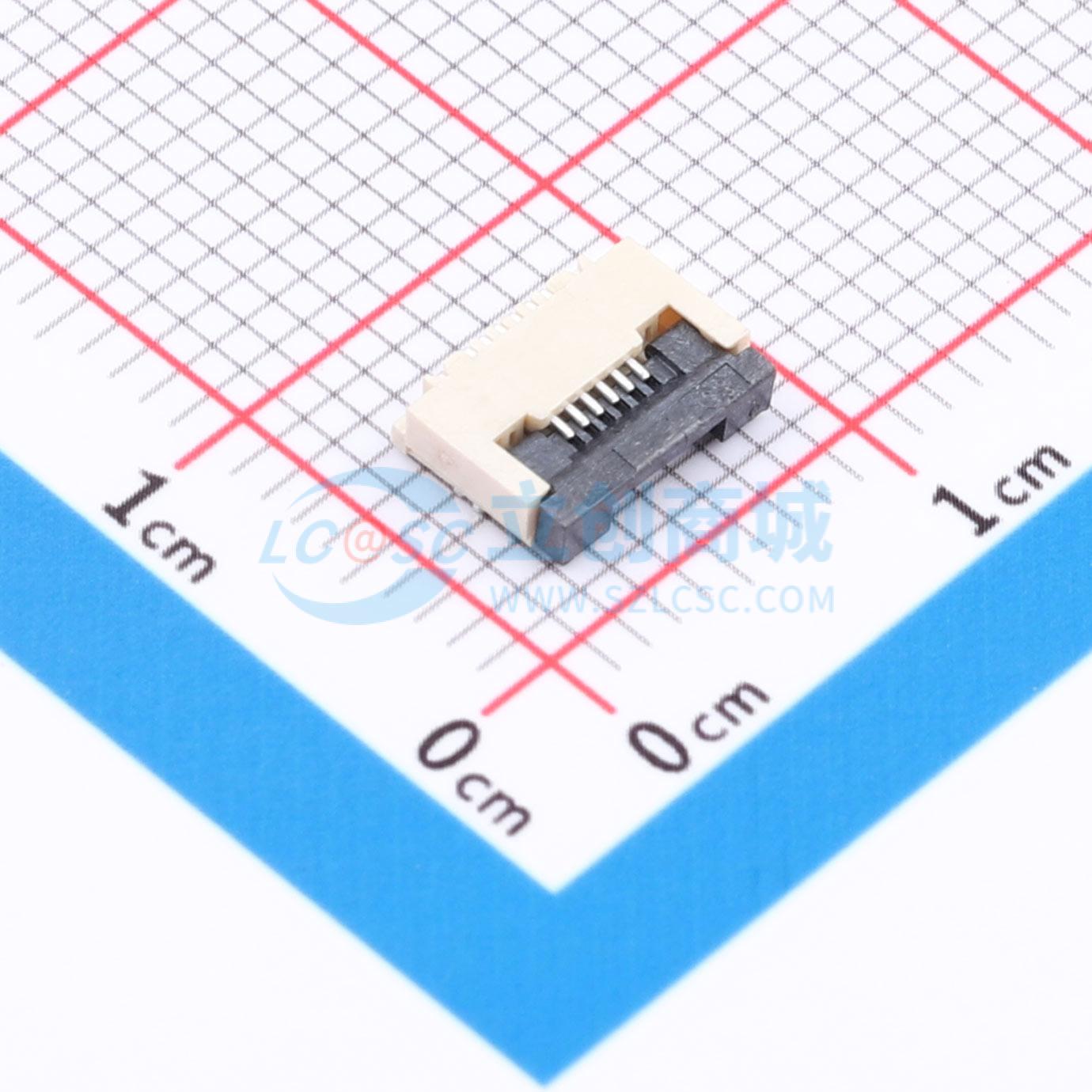 点击查看大图 ZX-0.5FPC-2H-QF6P实物图