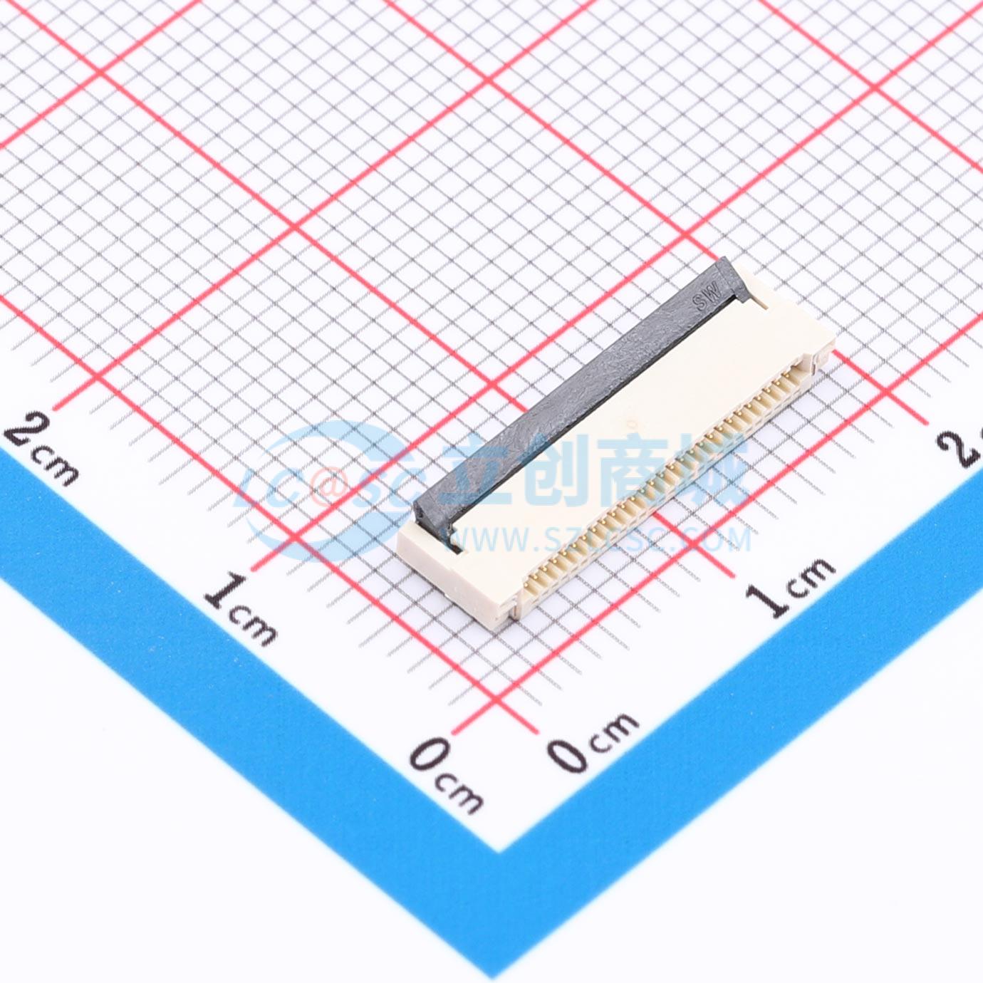 点击查看大图 BX-0.5FPC-2H-HF28P实物图