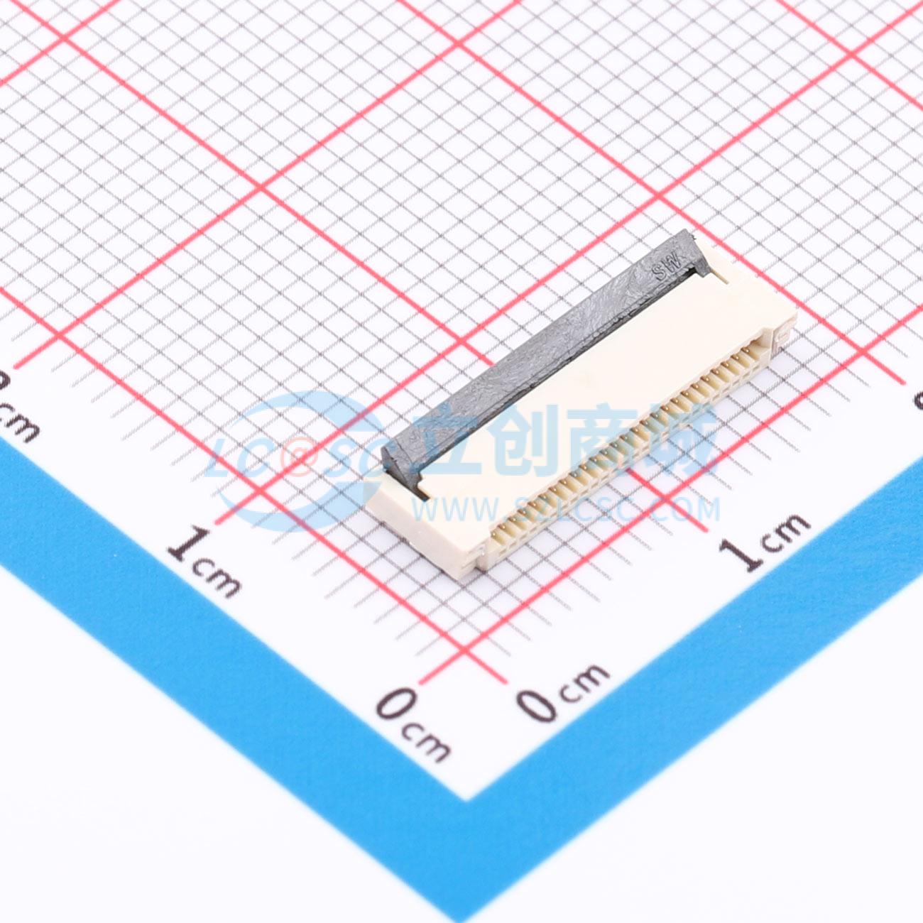 点击查看大图 ZX-0.5FPC-2H-HF26P实物图