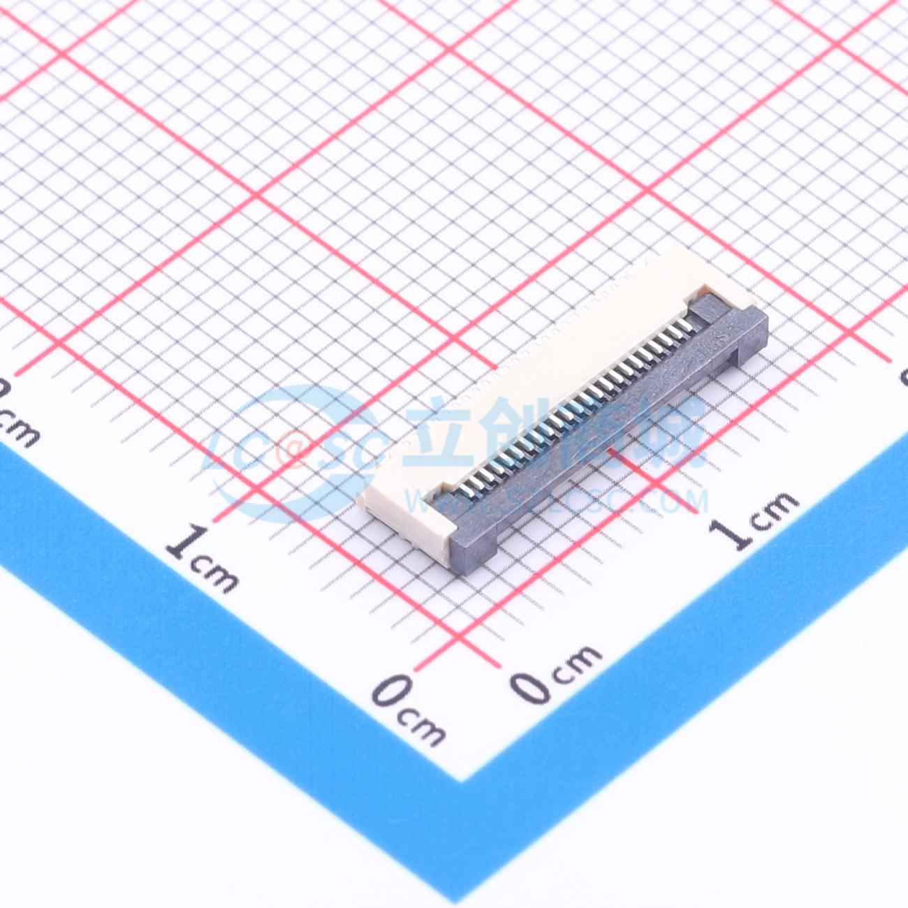 点击查看大图 ZX-0.5FPC-2H-QF23P实物图