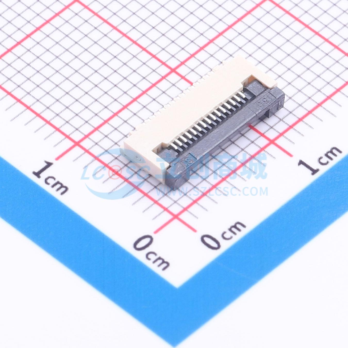 点击查看大图 ZX-0.5FPC-2H-QF15P实物图