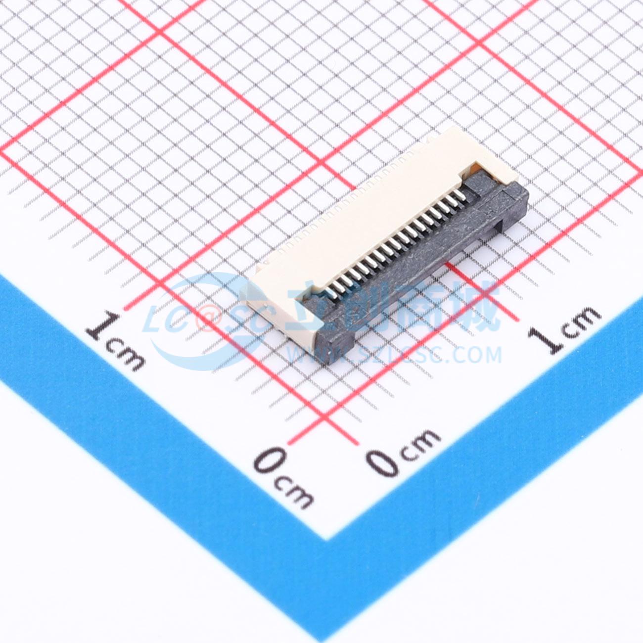 点击查看大图 ZX-0.5FPC-2H-QF17P实物图