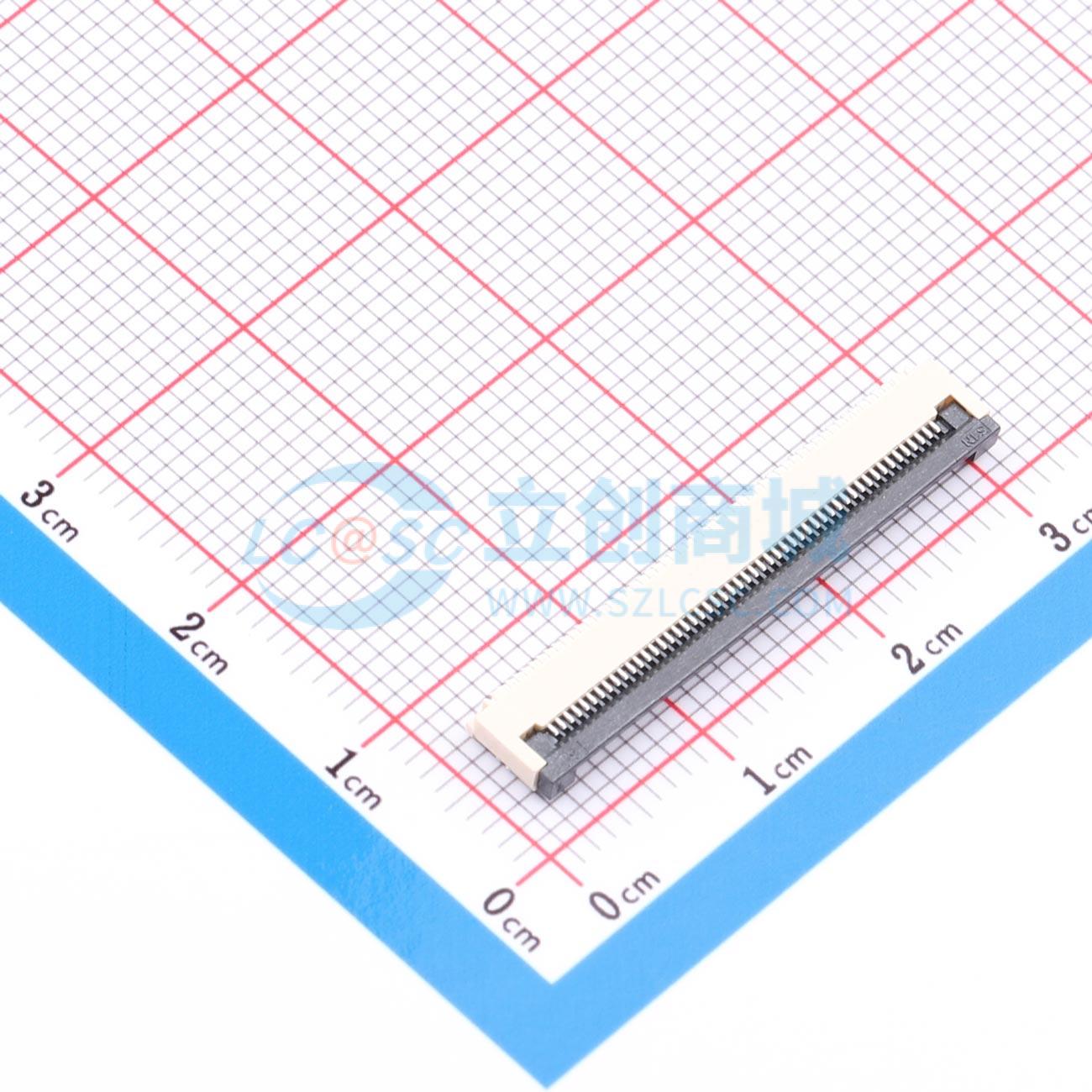 点击查看大图 ZX-0.5FPC-2H-QF51P实物图