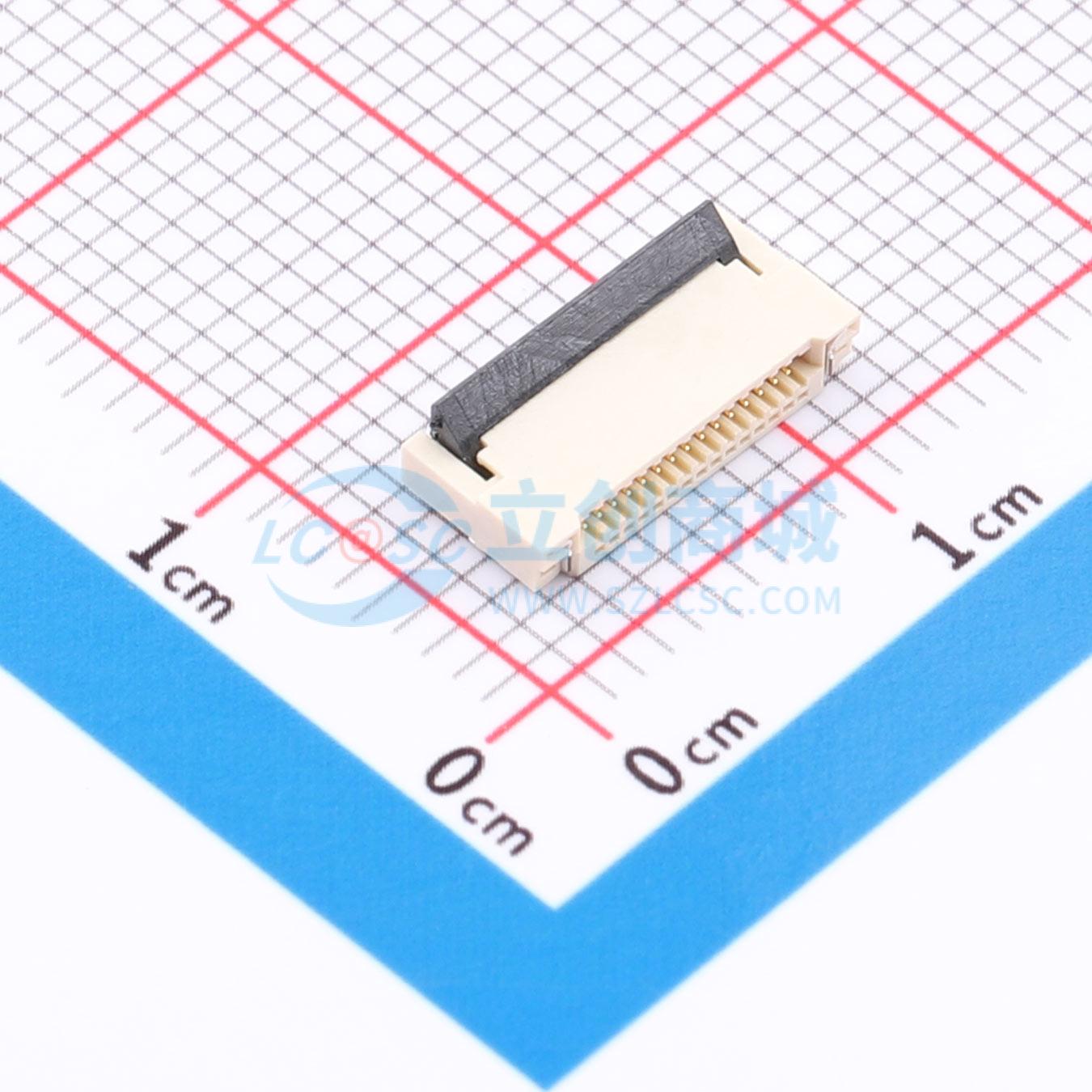 点击查看大图 ZX-0.5FPC-2H-HF15P实物图