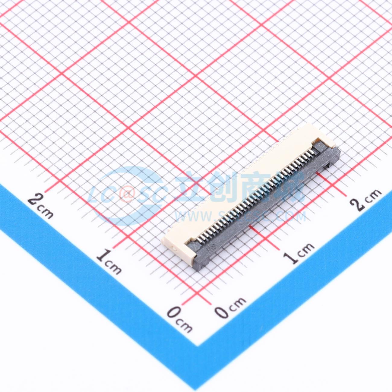 点击查看大图 ZX-0.5FPC-2H-QF34P实物图