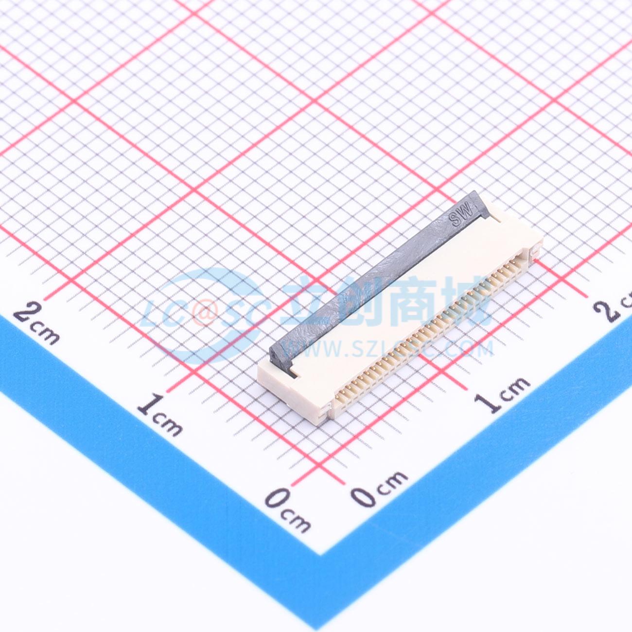 点击查看大图 ZX-0.5FPC-2H-HF30P实物图