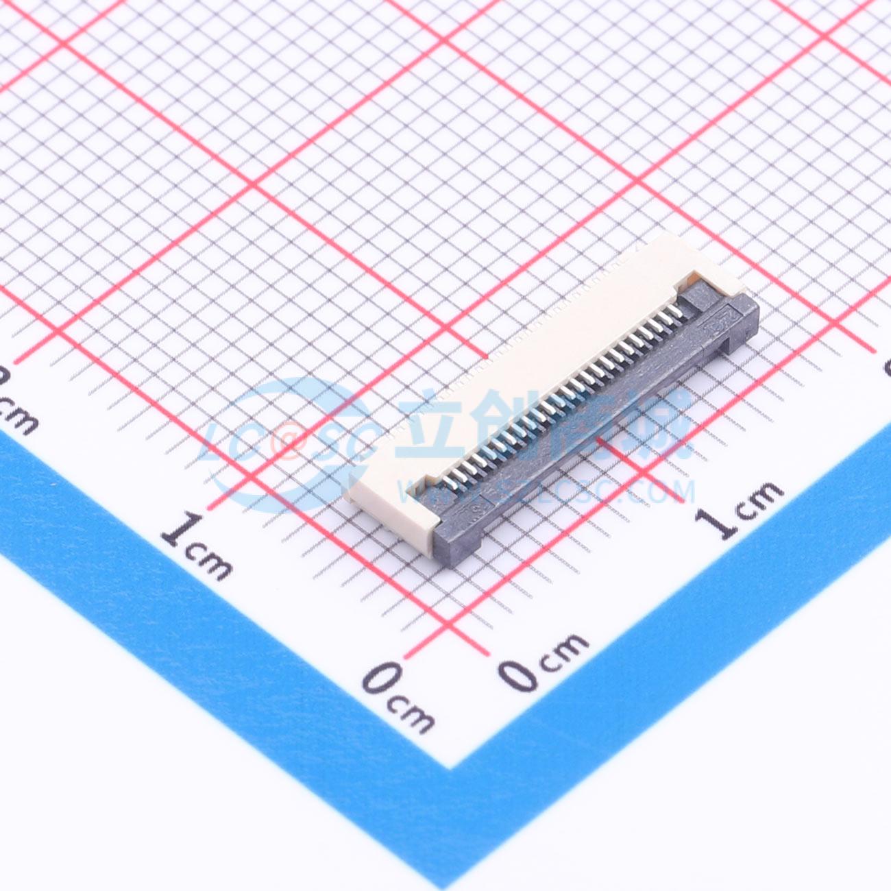 点击查看大图 ZX-0.5FPC-2H-QF24P实物图