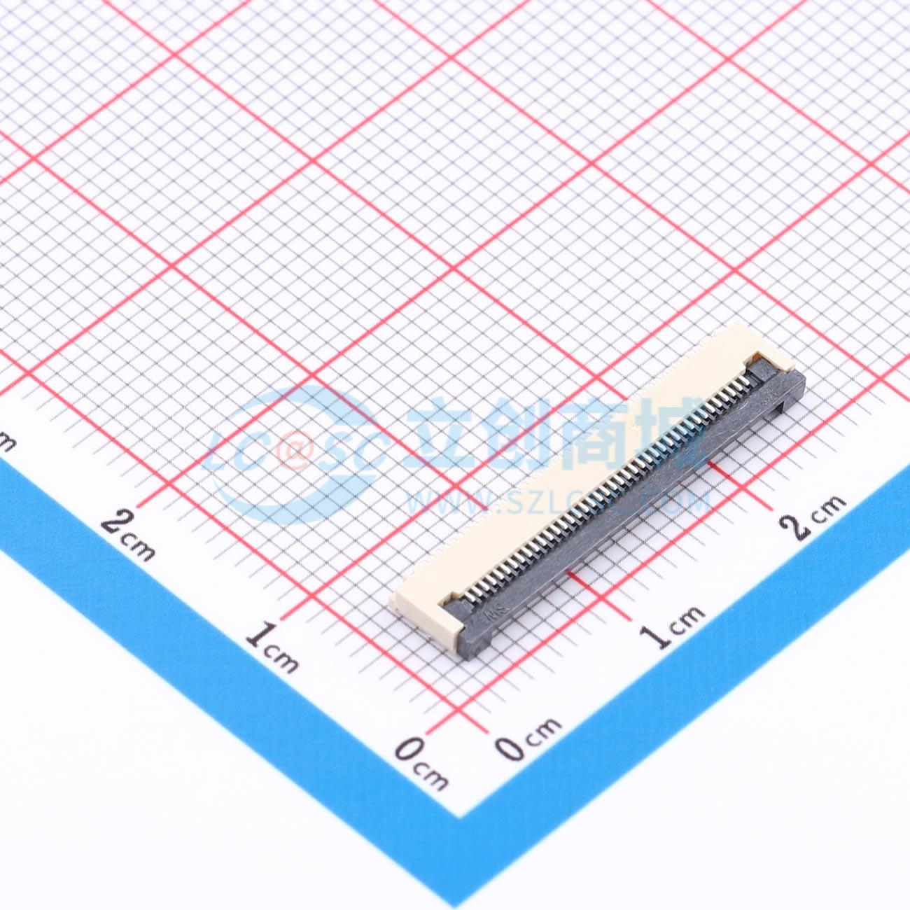 点击查看大图 ZX-0.5FPC-2H-QF40P实物图