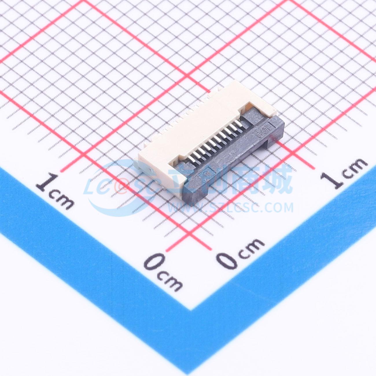 点击查看大图 ZX-0.5FPC-2H-QF10P实物图