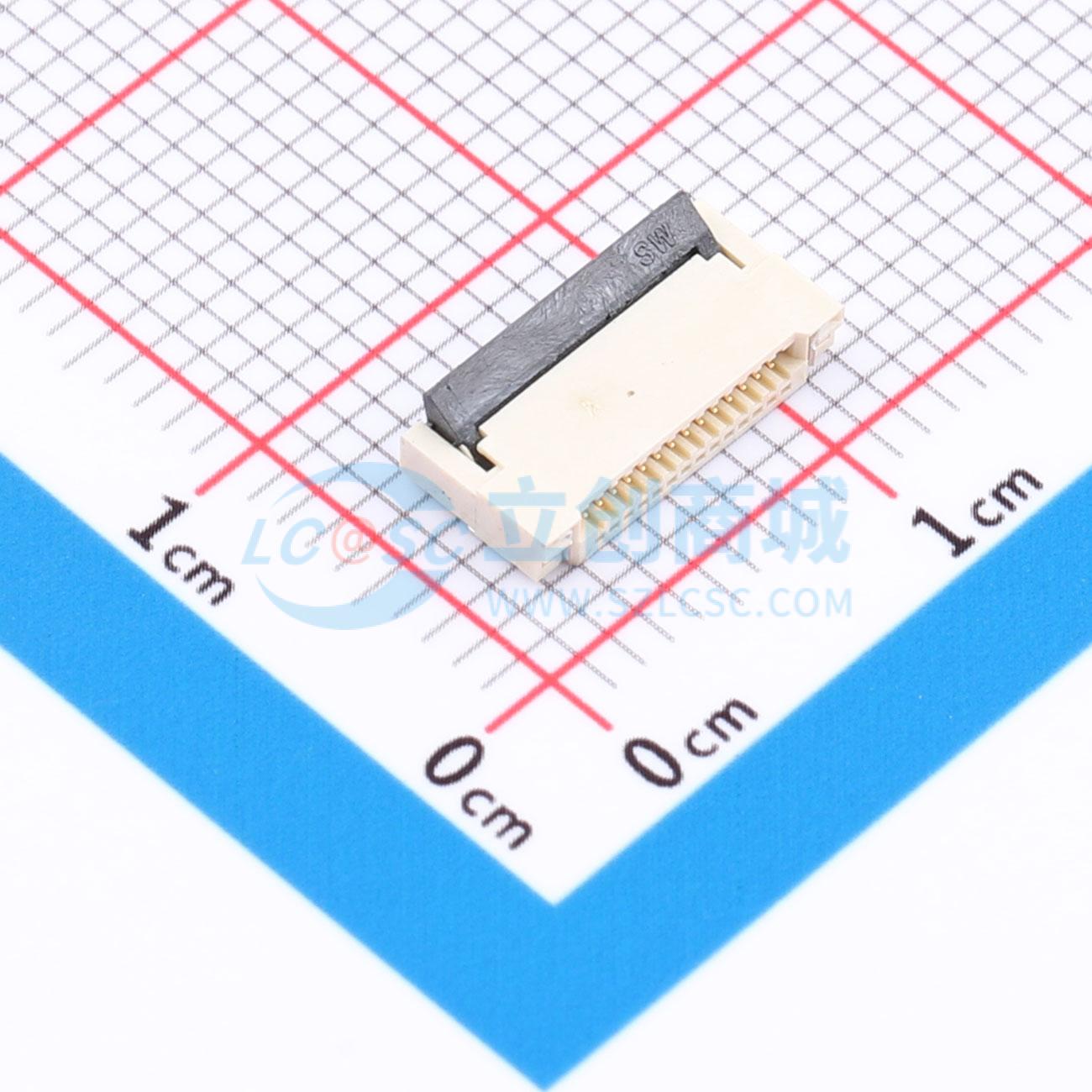 点击查看大图 ZX-0.5FPC-2H-HF14P实物图