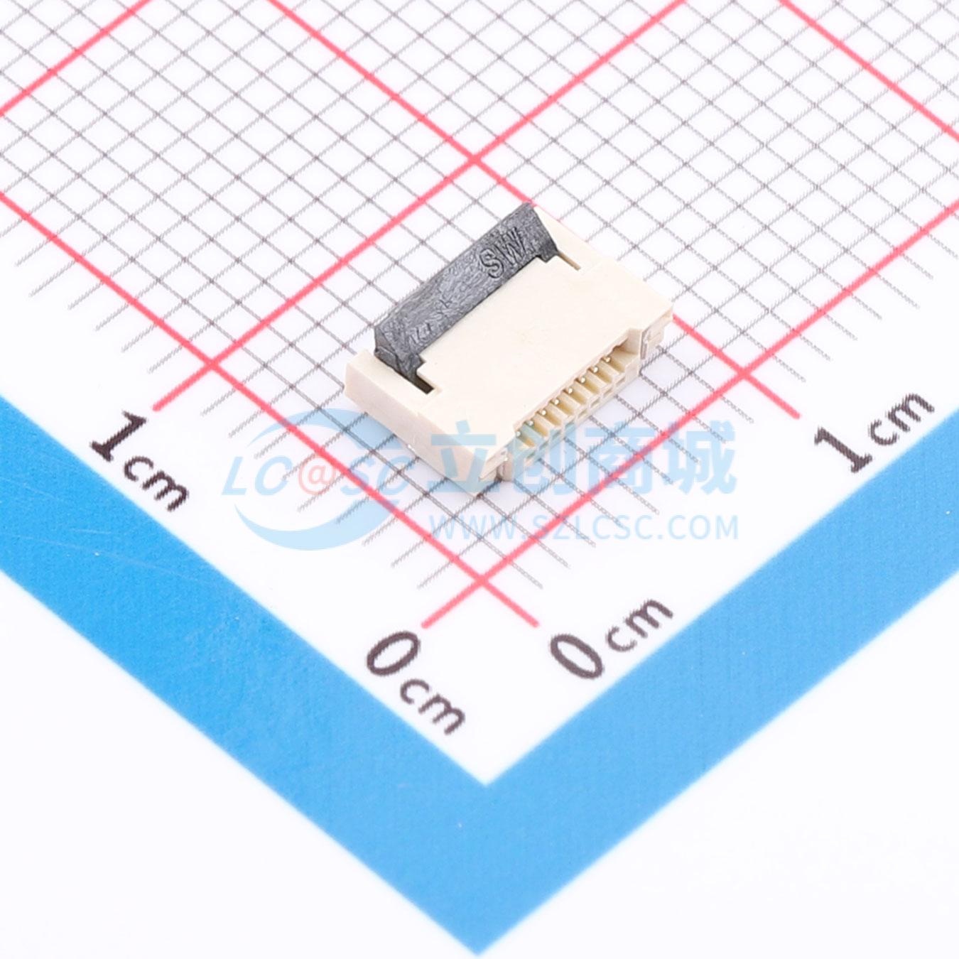 点击查看大图 ZX-0.5FPC-2H-HF8P实物图