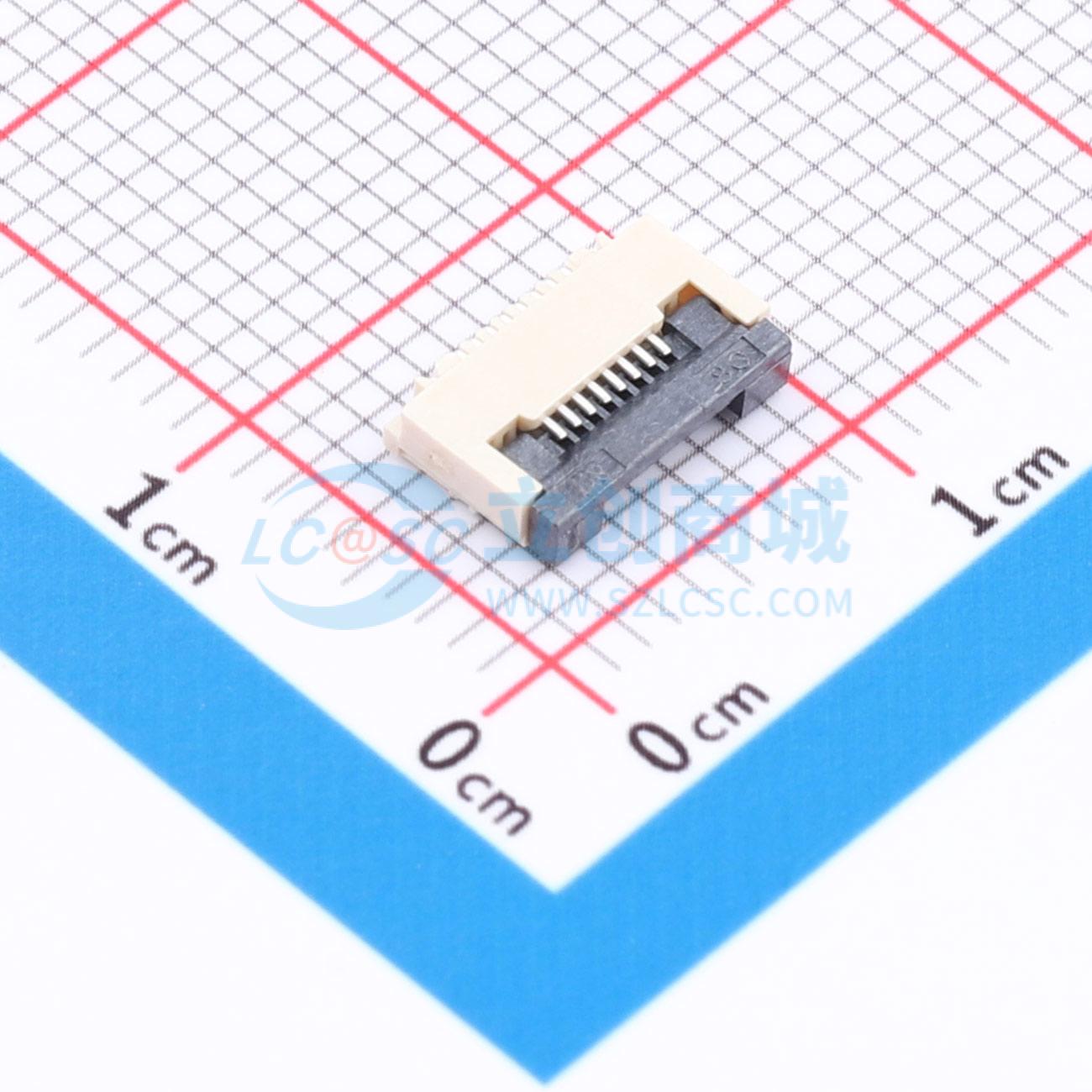 点击查看大图 ZX-0.5FPC-2H-QF8P实物图
