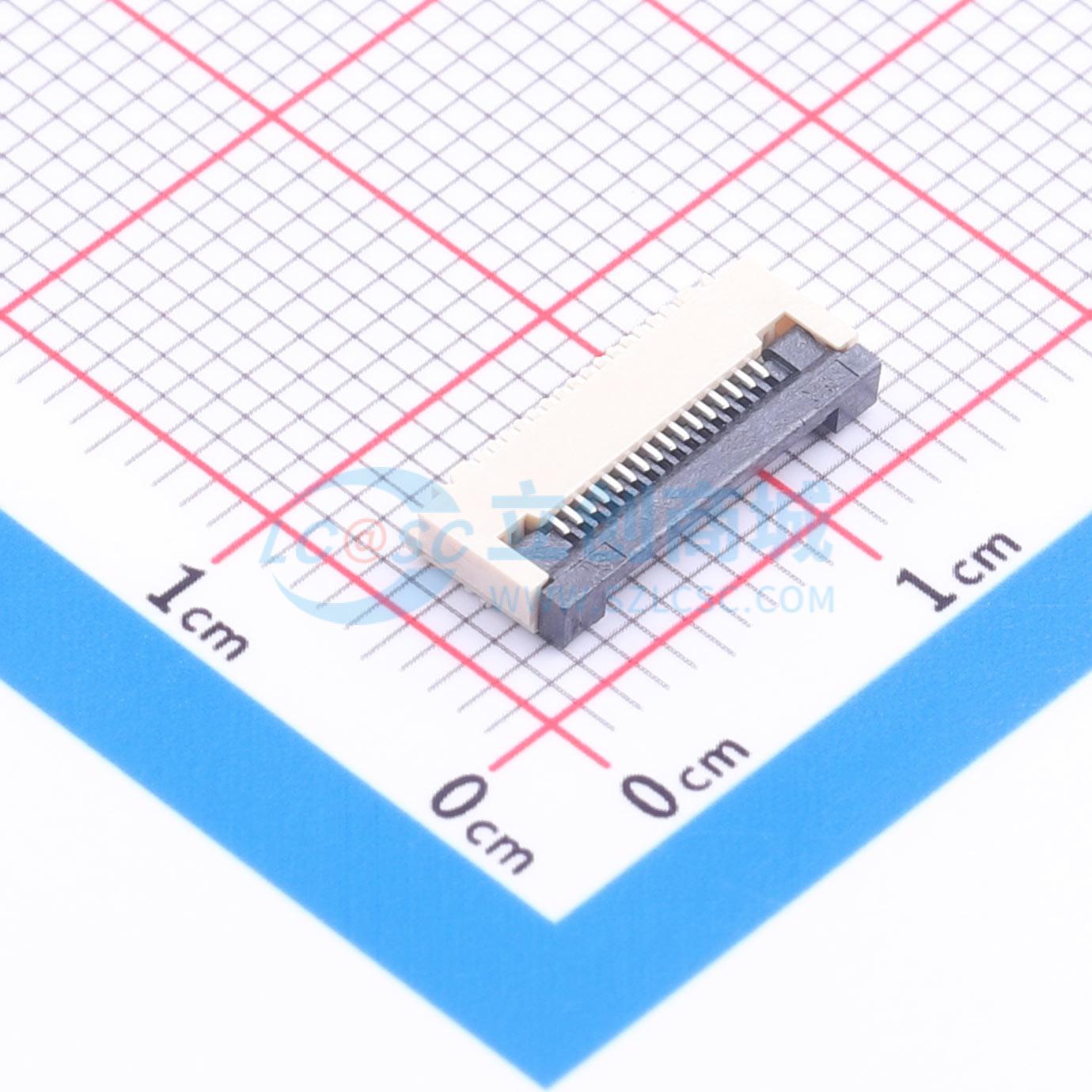 点击查看大图 ZX-0.5FPC-2H-QF16P实物图