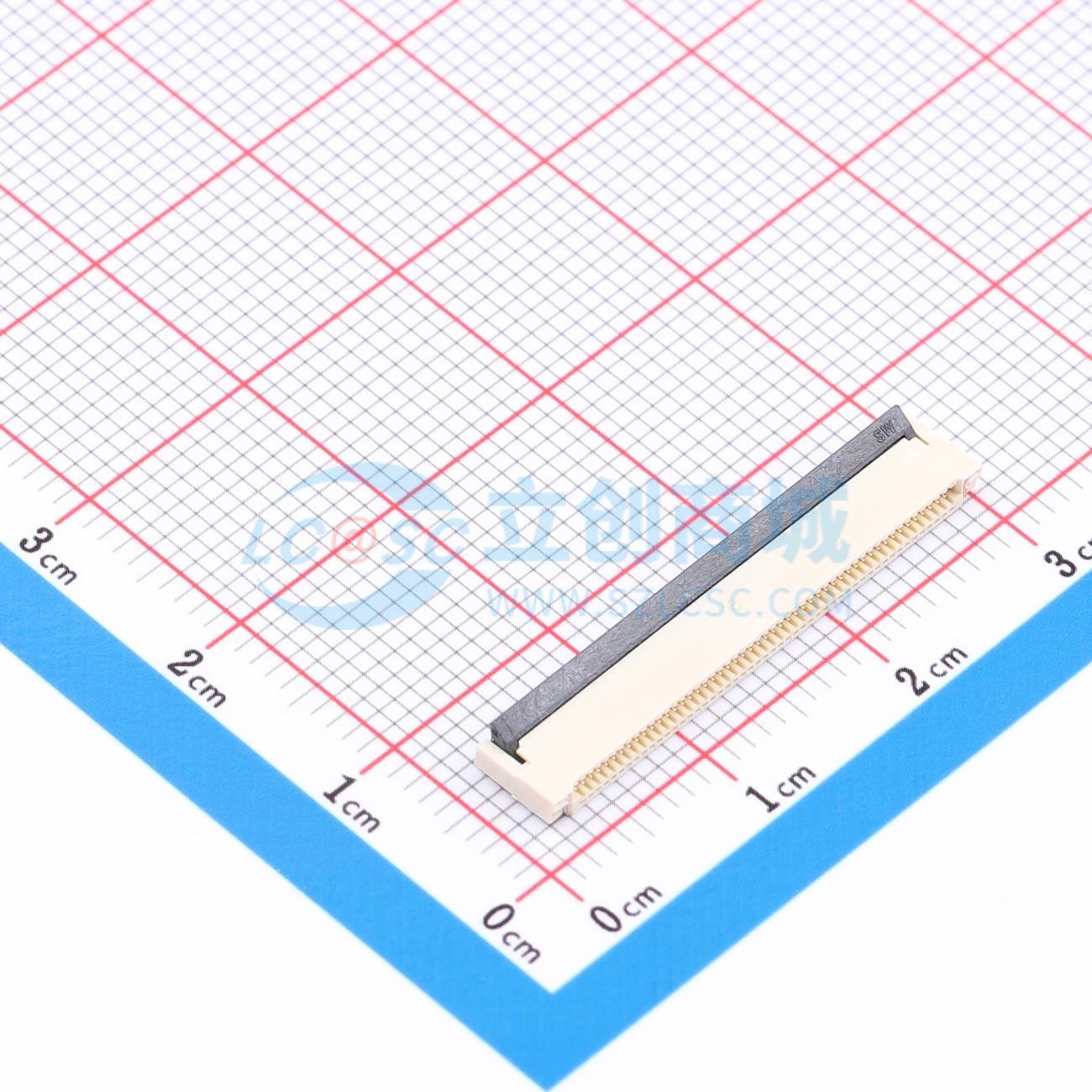 点击查看大图 ZX-0.5FPC-2H-HF50P实物图